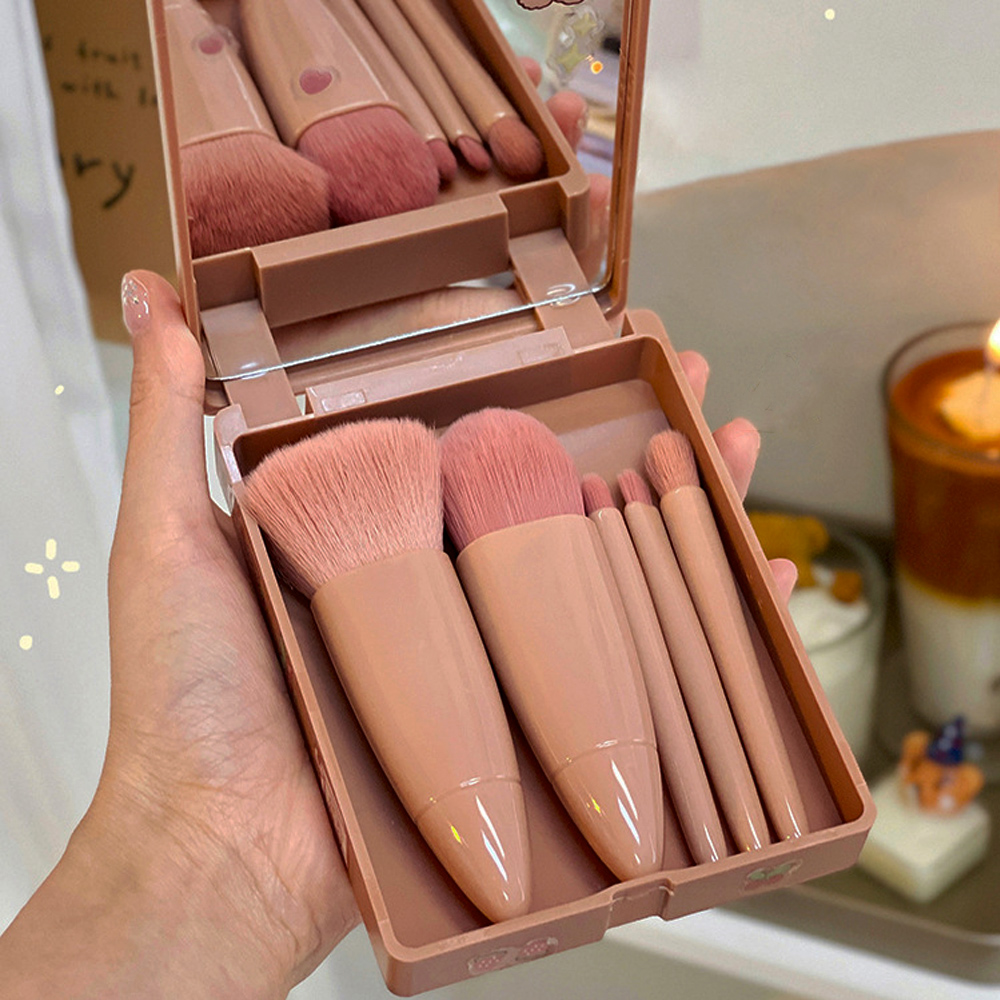 miniministore（ミニミニストア） メイクブラシ5本セット 収納ケース