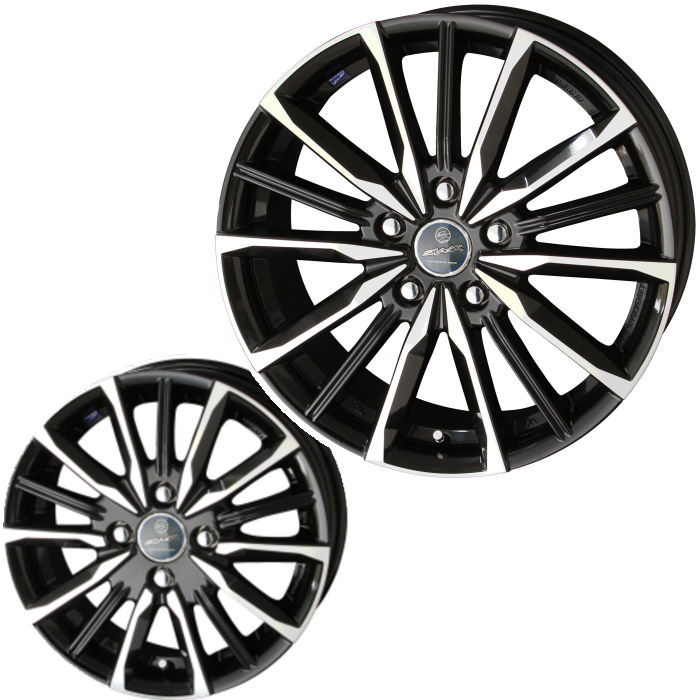 共豊 15インチ 5穴 114.3/100 6J スマック ヴァルキリー サファイア