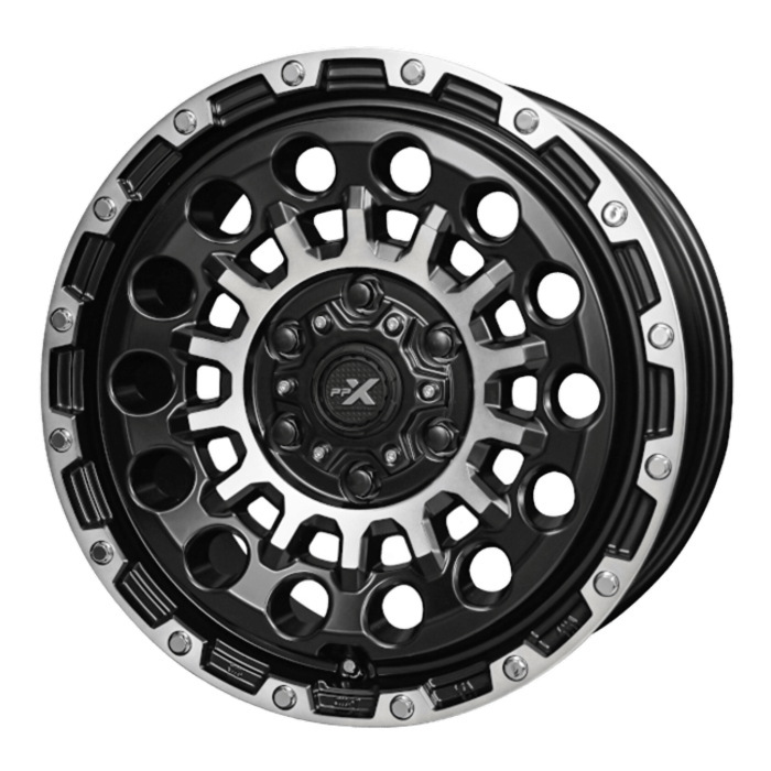 共豊 18インチ 6穴 139.7 8J PPX GX14 マットブラックポリッシュ