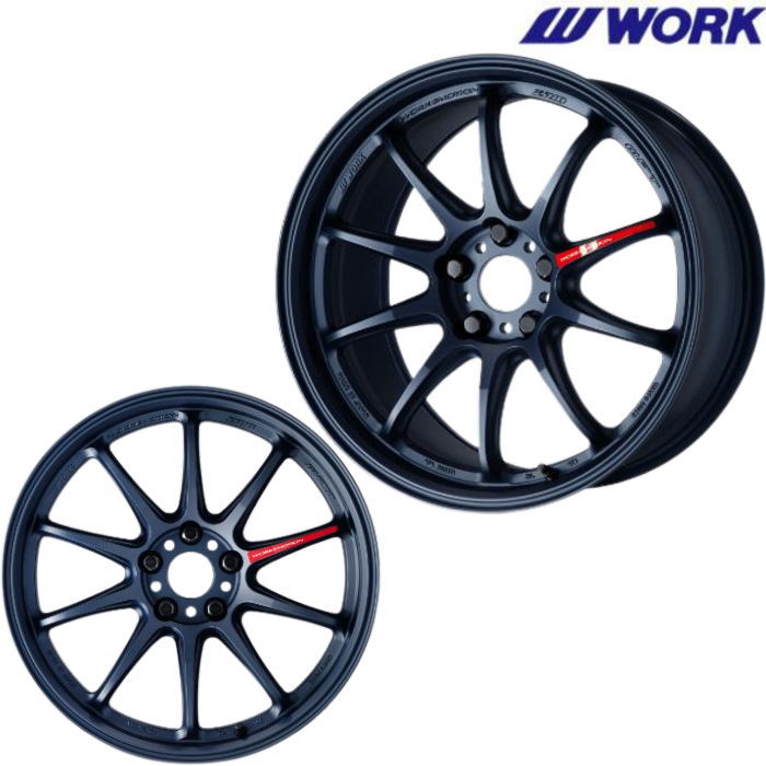 WORK 15インチ 4穴 100 5J WORK EMOTION ZR10 マットネイビー ホイール