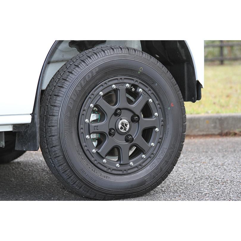 MLJ 14インチ 4穴 100 4.5J XTREME-J フラットブラック ホイール単品 4