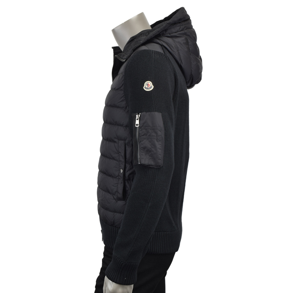 MONCLER（モンクレール） CARDIGAN TRICOT/ナイロン×ニット 切り替え