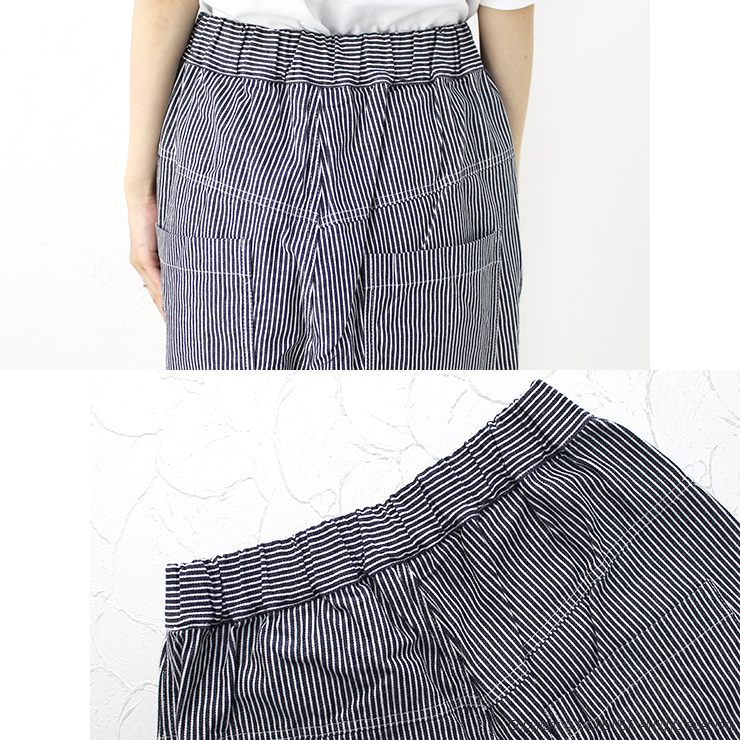 NARU（ナル） NARU 10s先染めヒッコリーノッポパンツ 643860/654810BE