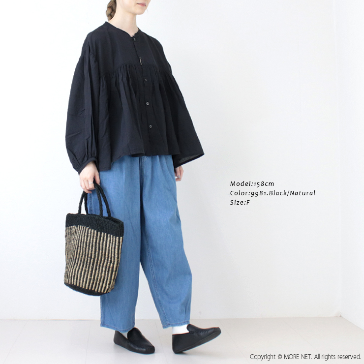 SOIL（ソイル） ストライプサイザルバッグ ANSL2501 鞄 かご ハンド