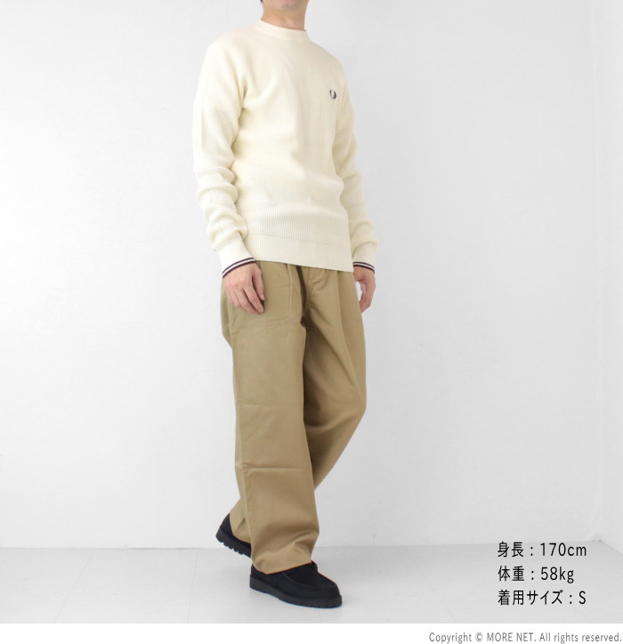 FRED PERRY（フレッドペリー） コットンワッフルニット K6507 メンズ