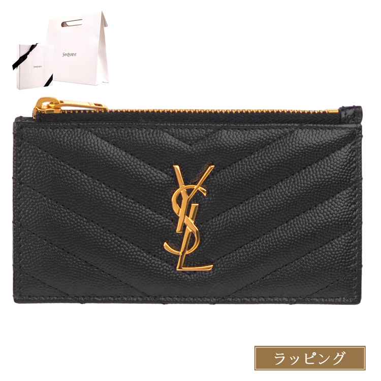 SAINT LAURENT サンローラン モノグラム フラグメント ジップカード