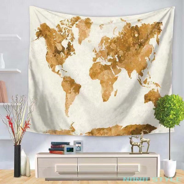タペストリー 世界地図 大判 おしゃれ 北欧 インテリア 雑貨 壁掛け 絵