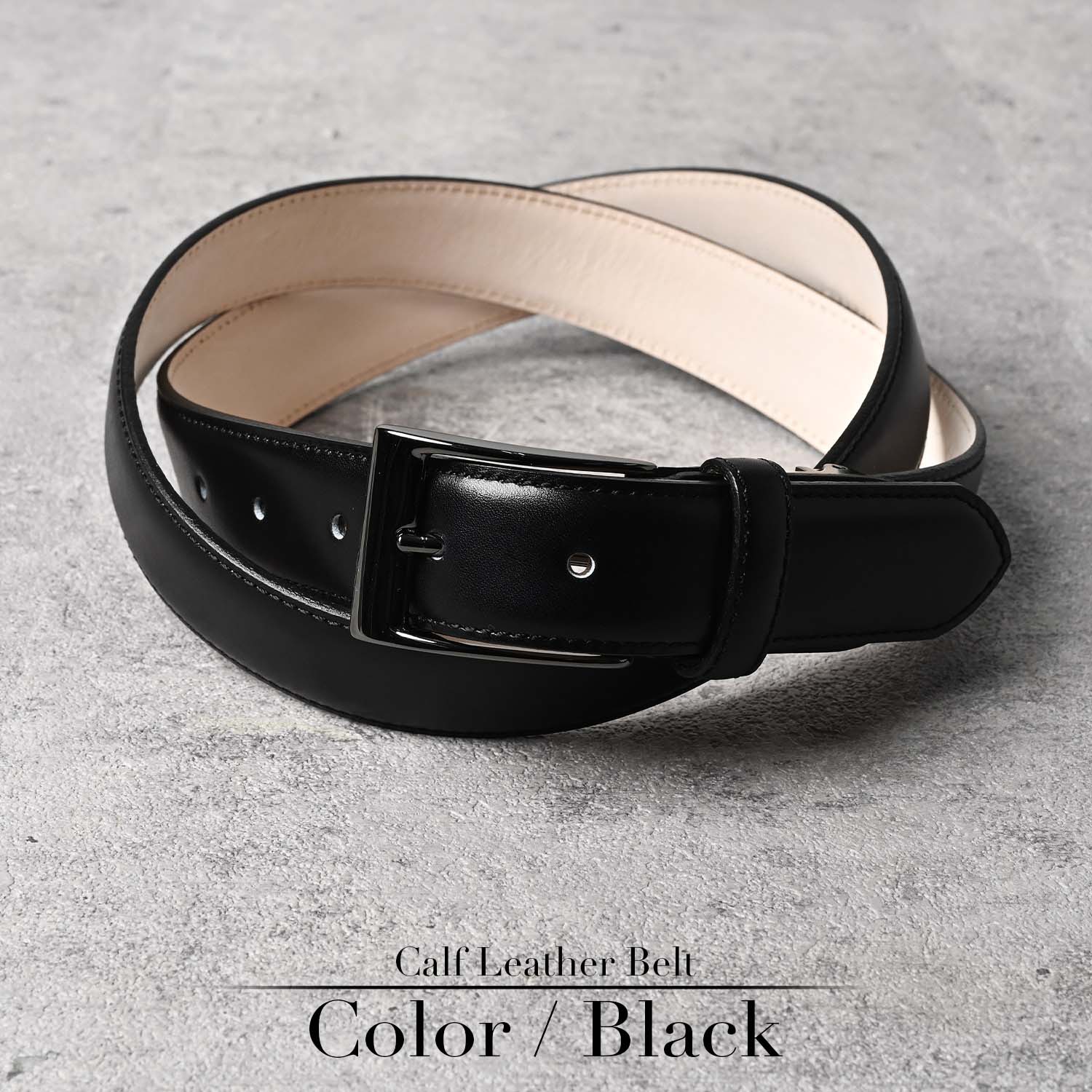長沢ベルト工業 カーフレザー ベルト メンズ 本革 ビジネス カジュアル