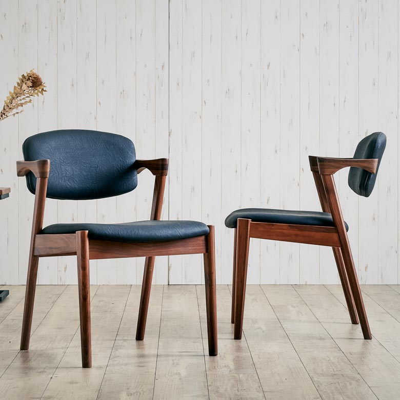 未来商会 ダイニングチェア 2脚入り 食卓椅子 2脚セット 木製チェア