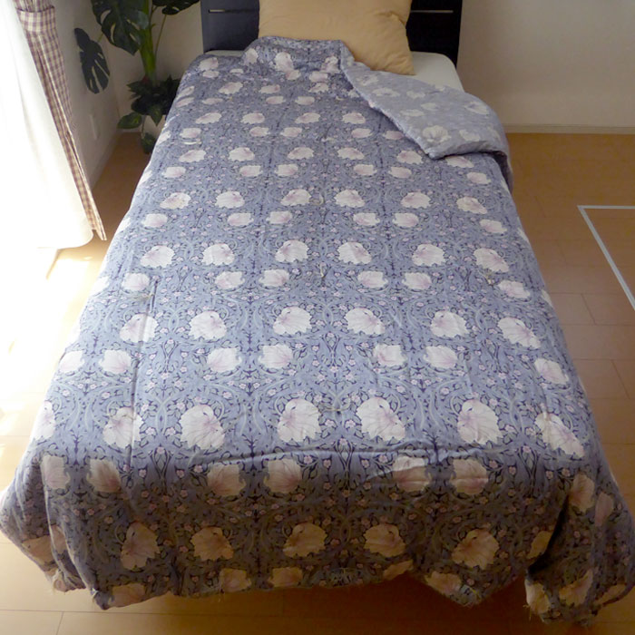 ロマンス小杉 日本製 京都丹後手引き 真綿肌掛けふとん 150×210cm 0.5