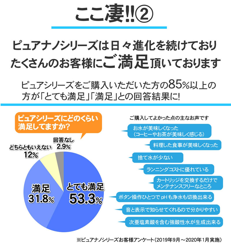 日本製＞ 還元水と次亜塩素酸水生成器（強酸性水タイプ）水素水生成器