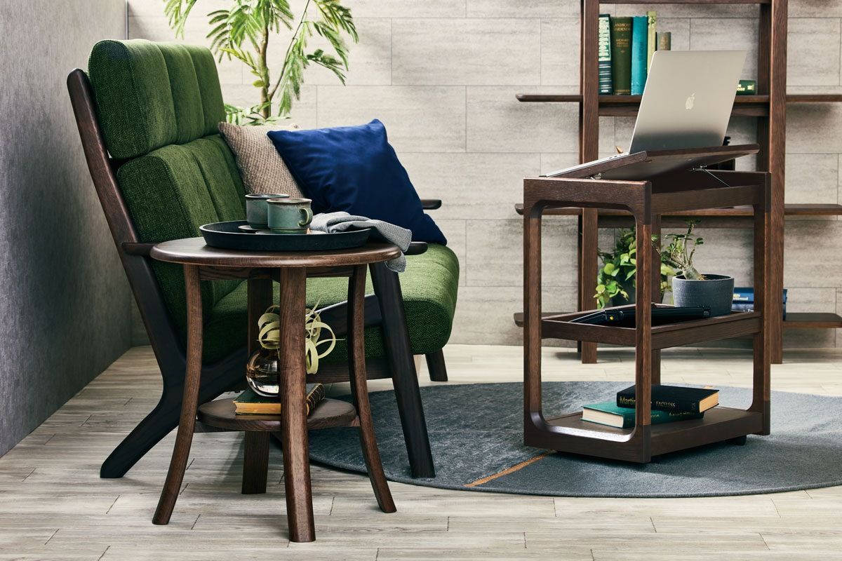 浜本工芸 ラウンドテーブル No.2200 サイドテーブル セカンドテーブル