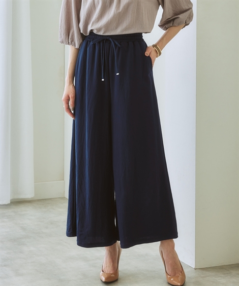 ニッセン（nissen） パンツ カノコジャージーガウチョパンツ 接触冷感