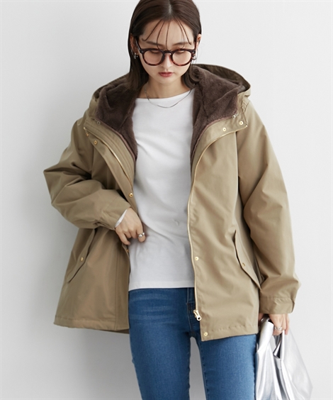 ニッセン（nissen） ジャケット アウター レディース 3WAYフェイク