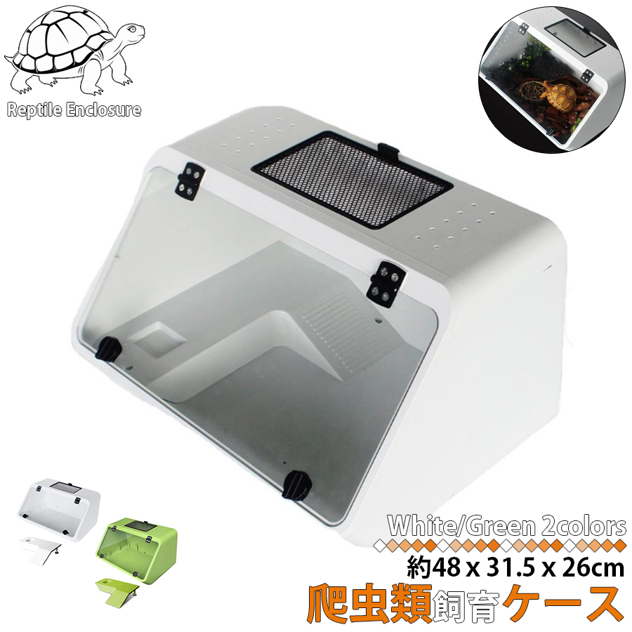 爬虫類 飼育ケース 観音開き 30×30×45cm ガラス 昆虫飼育ケース クモ