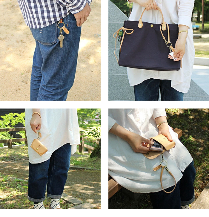 IL BISONTE（イルビゾンテ） キーホルダー レザーストラップ