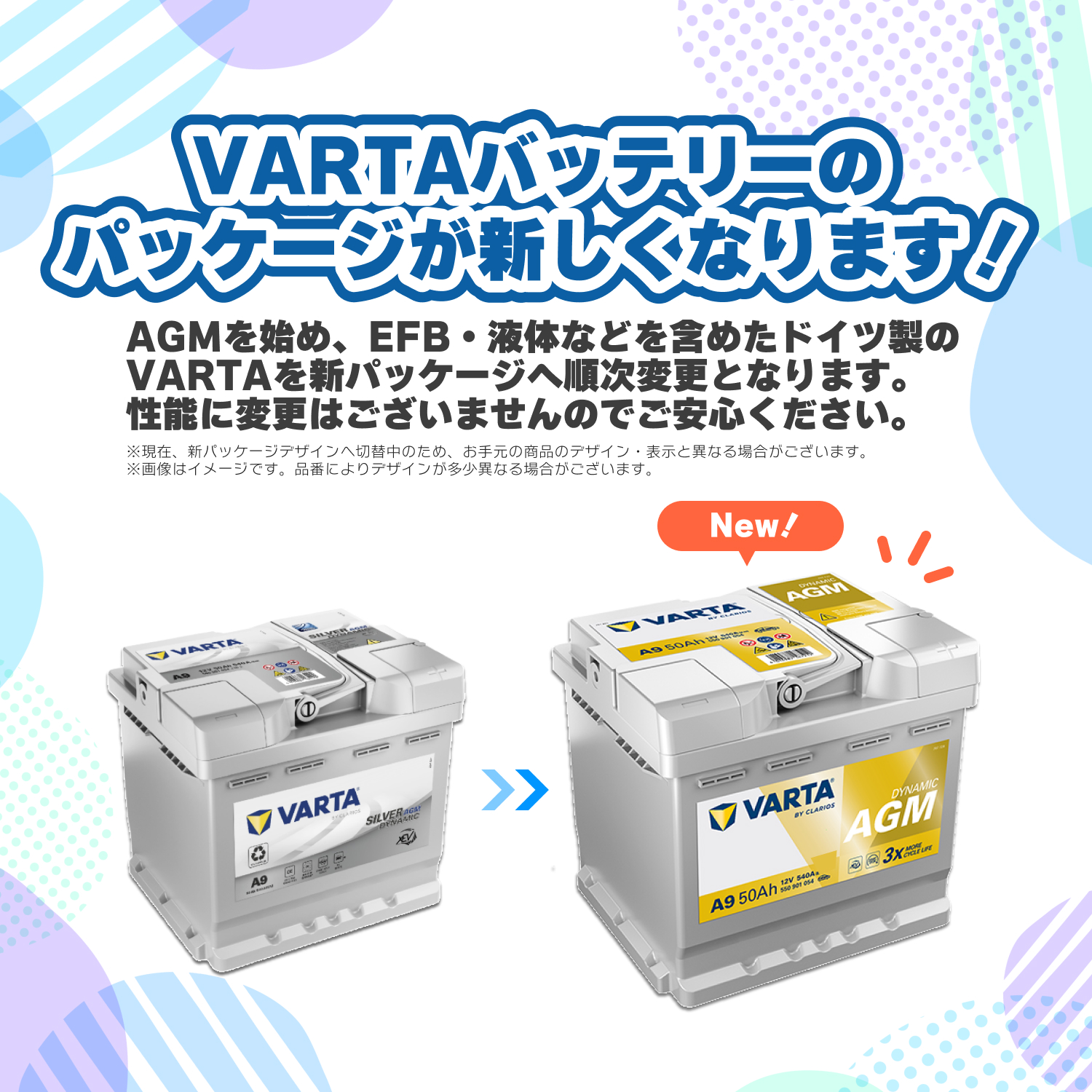 VARTA ドイツ製 A6(旧品番F21) 580-901-080 AGM バッテリー ドイツ製