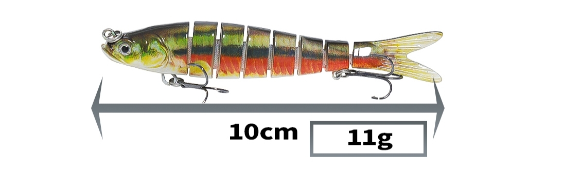 完成品 超リアルジョイントルアー スイムベイト シンキング ルアー【3