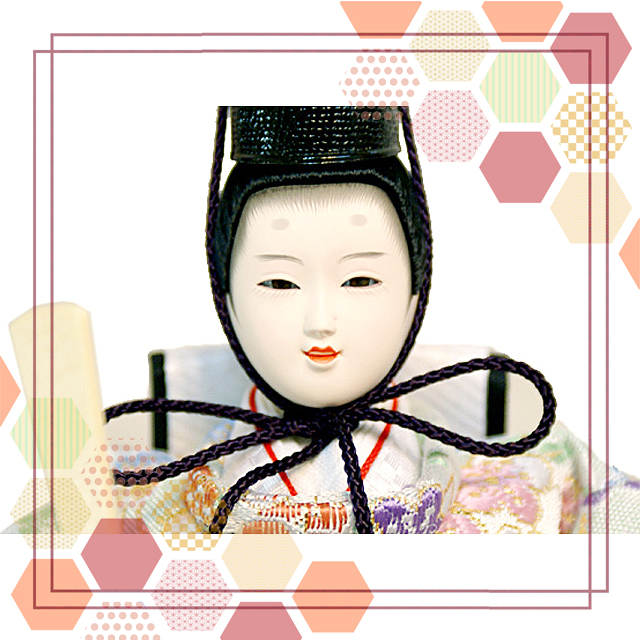 久月 雛人形 ピンク ガラスケース よろこび雛 親王 可愛い ningyoya