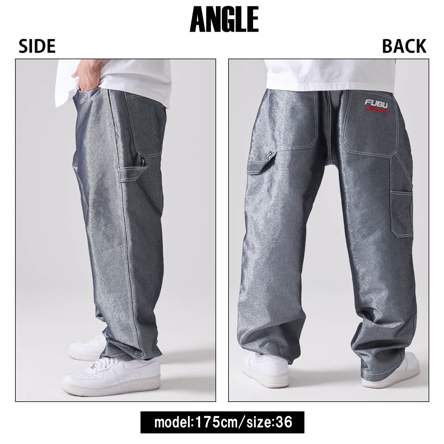 FUBU（フブ） デニムパンツ メンズ ロングパンツ ワイドパンツ