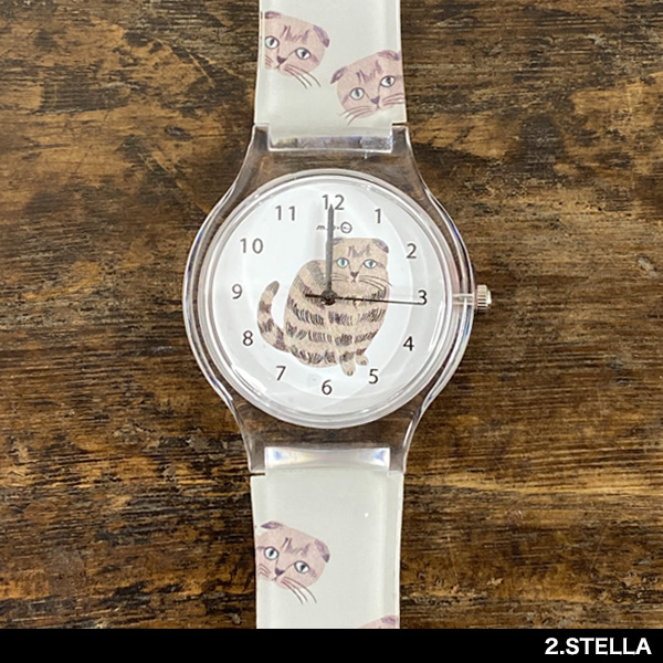 松尾ミユキ 猫グッズ 雑貨 柄 Cat Watch(キャットウォッチ) 腕時計