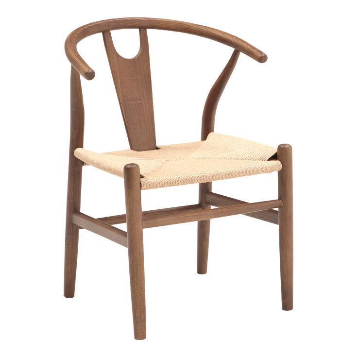 ダイニングチェア 1脚 食卓椅子 チェア ペーパーコード座面 : 大川家具