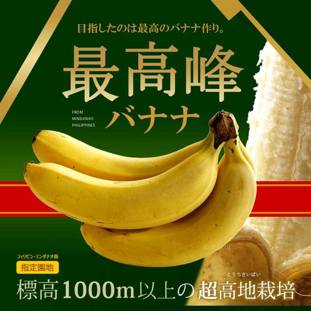 最高峰バナナ (約700g×5袋) フィリピン産 バナナ ばなな banana 高糖度