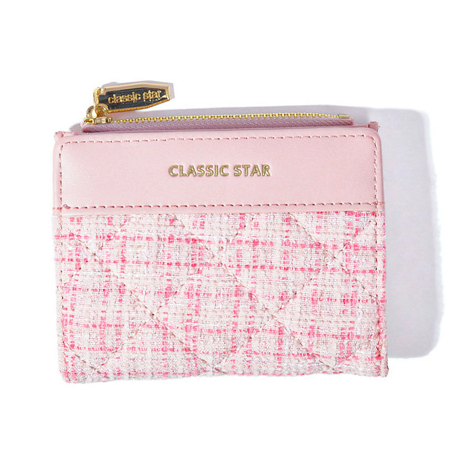 ORSUN] レディース 財布 キルティング ミニ ツイード ミニウォレット