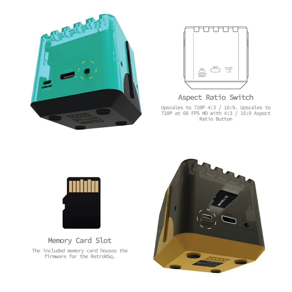 ゲームボーイ 互換機 Hyperkin RetroN Sq HD 3in1 HDMI出力対応 レトロ