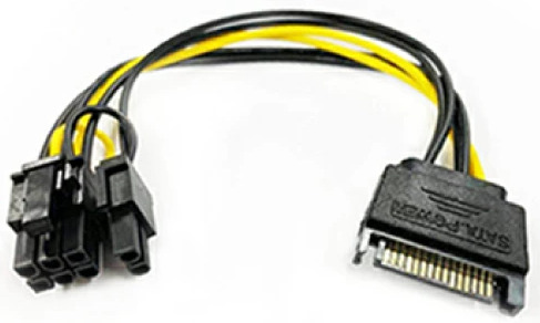 電源変換 ケーブル SATA 15ピン PCI-Express 6ピン 8ピン