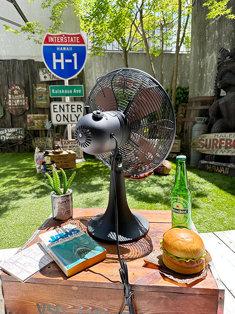 扇風機 ハモサ レトロファン テーブル （ブラック） HERMOSA RETORO