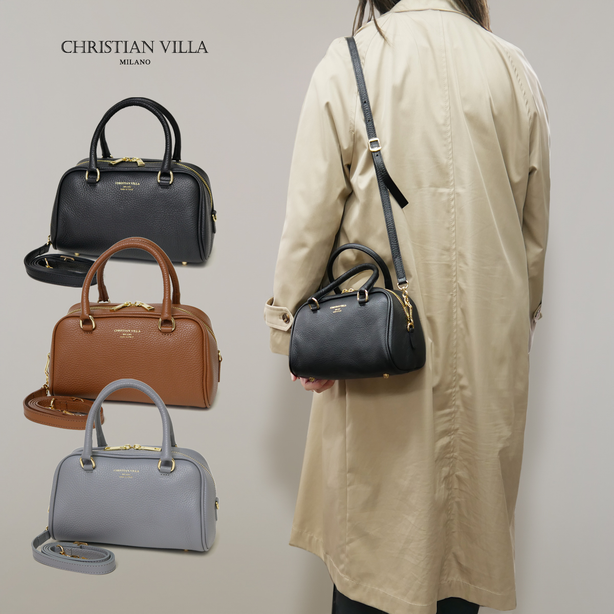 CHRISTIAN VILLA（クリスチャンヴィラ） ミニボストンバッグ ミニ