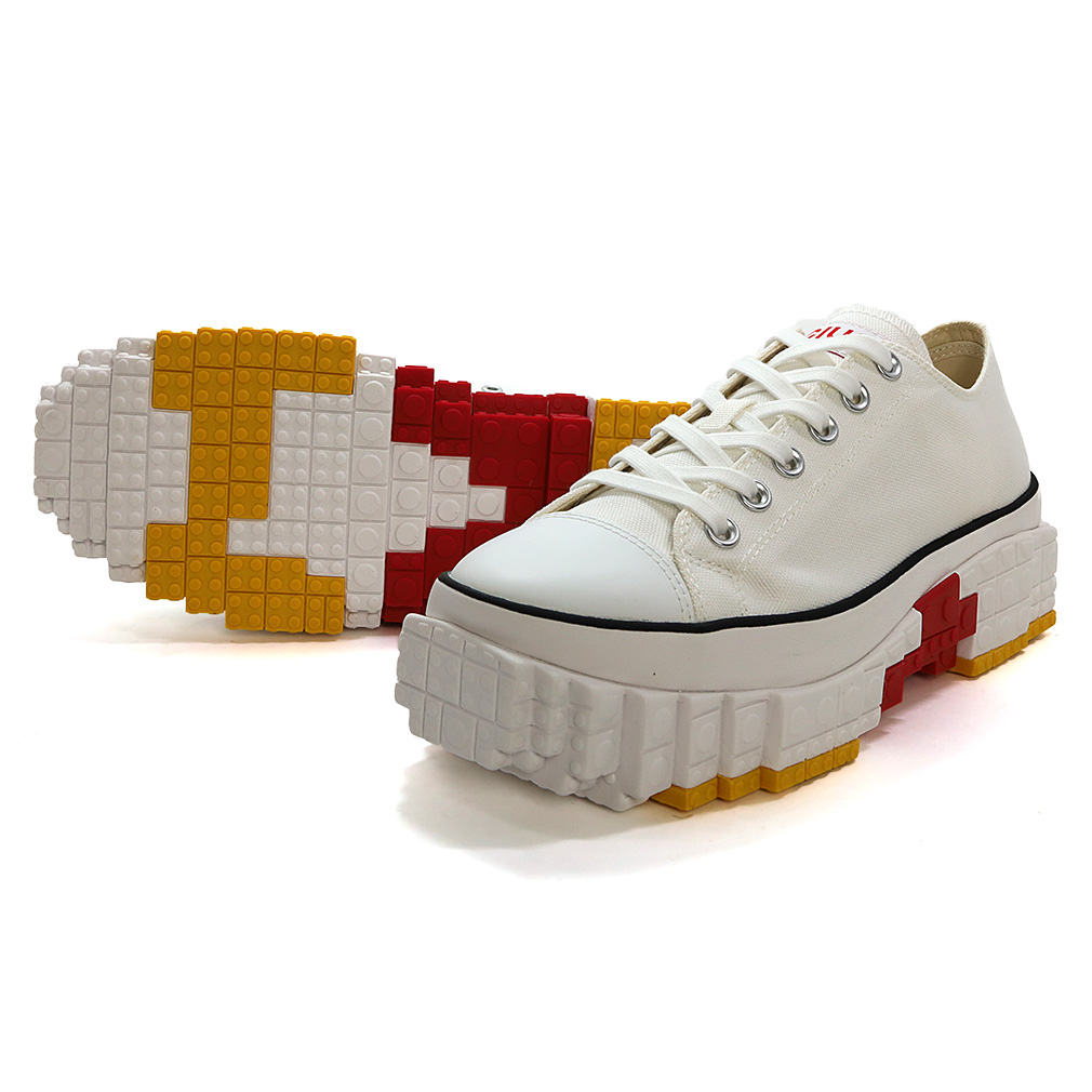 ccilu（チル） スニーカー ローカット 厚底 メンズ レディース 黒 白