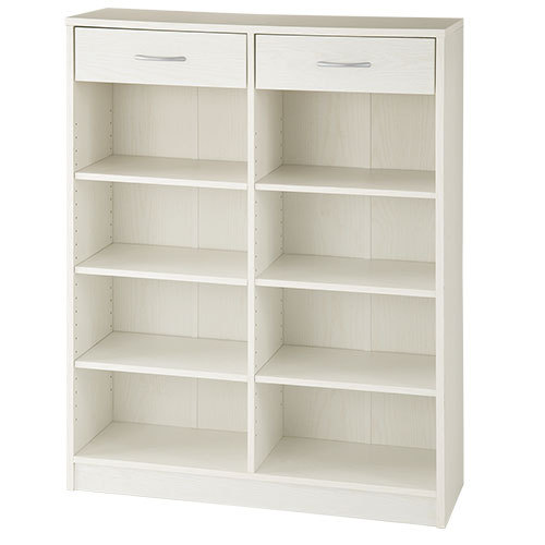 ぼん家具 【完成品】 木製ラック 引き出し 収納 木製 4段 cd dvd 整理