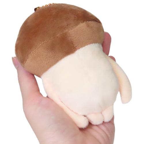 ボールチェーン付き ぬいぐるみマスコット おさわり探偵なめこ栽培