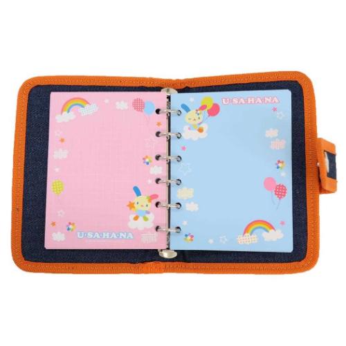 シール帳 ウサハナ デニムシールバインダー サンリオ シール交換帳