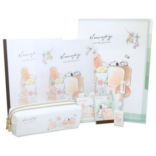 PEANUTS スヌーピー ピーナッツ キャラクター 文具セット 8点文房具