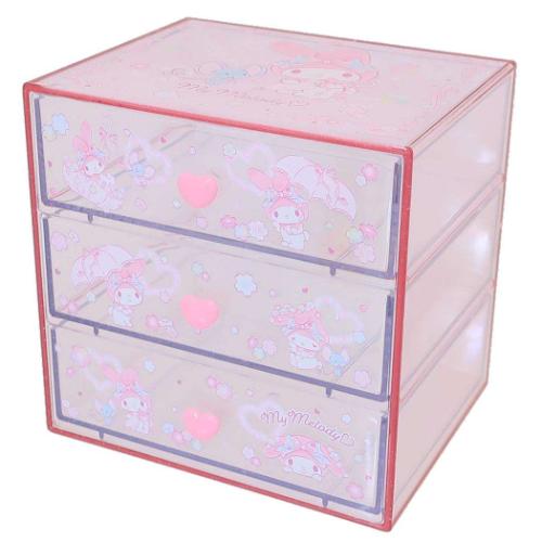 マイメロディ 3段チェスト 卓上収納 サンリオ キャラクター