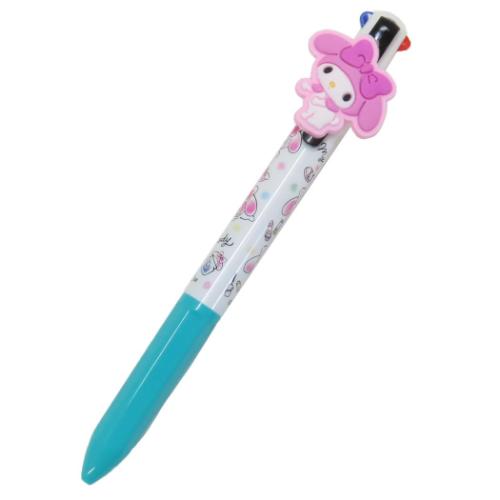 マイメロディ キャラクター ボールペン マスコット付き4色ボールペン