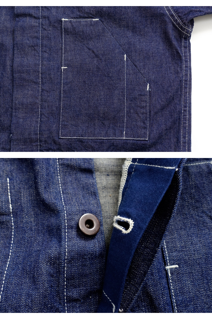 FULLCOUNT（フルカウント） [1132-1] デニム オールインワン PW Denim