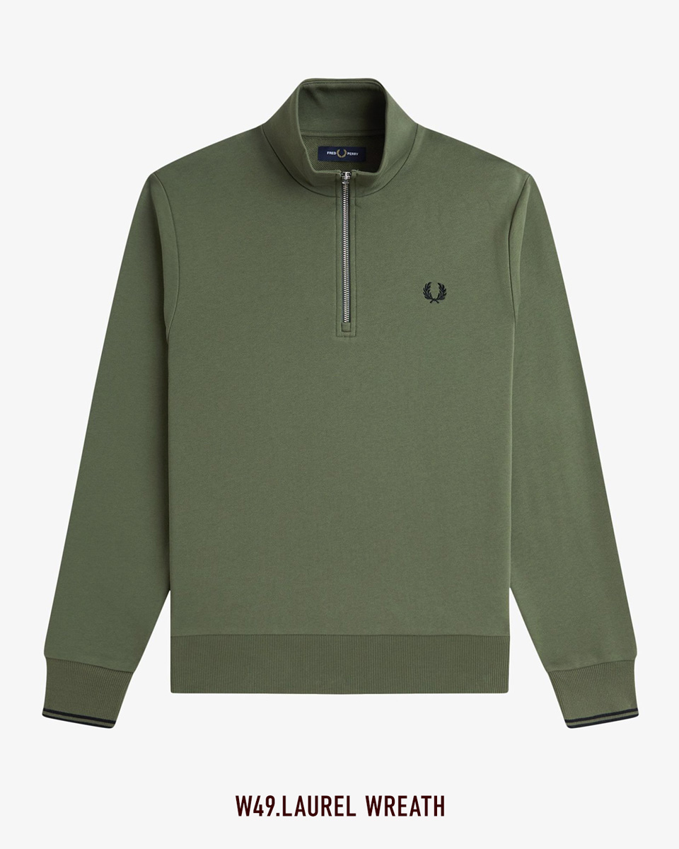 FRED PERRY（フレッドペリー） ハーフジップ スウェットシャツ M3574