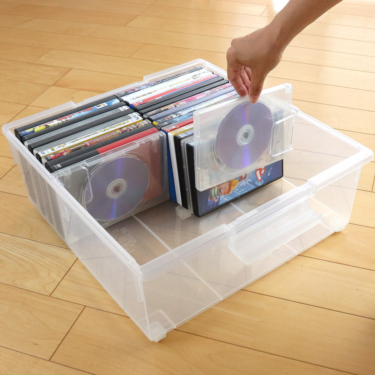 いれと庫 DVD収納ケース DVD用 ワイド 8個セット （ 収納ケース 収納