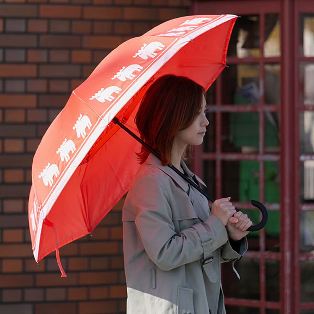 アンファンス 傘 晴雨兼用 逆さに開く2重傘 circus×moz サーカス 長傘