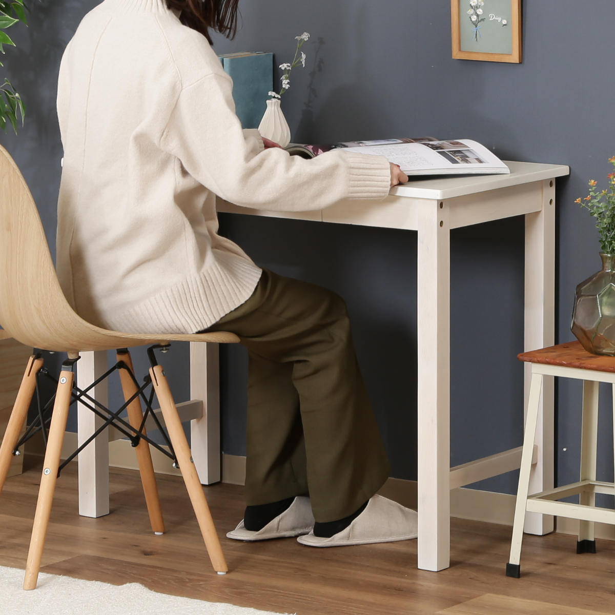 不二貿易（Fuji Boeki） ワークデスク 幅90cm 引き出し付 パソコン