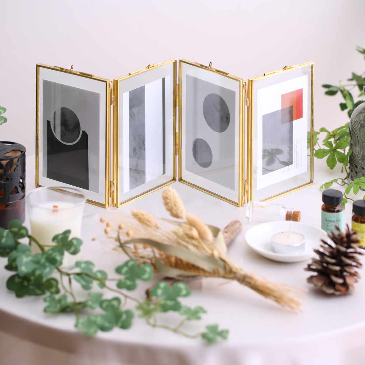 magnet フォトフレーム MOR-02 ポストカード 4枚 （ フォトスタンド