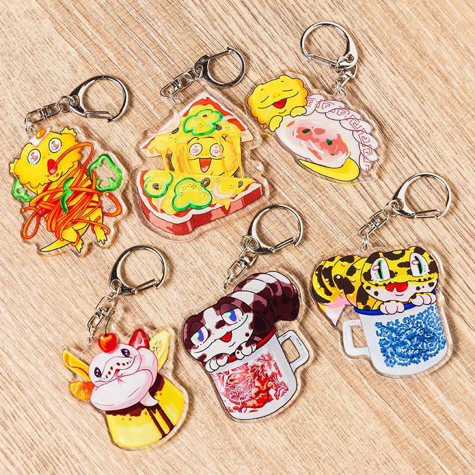 the Raid. Co'COON bo_ya アクリルキーホルダー ヘアゴム the Raid. Co