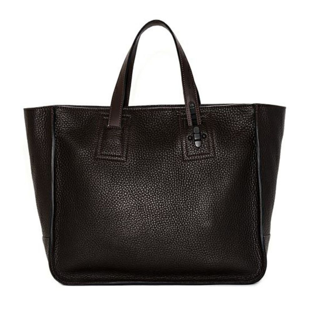 TOMOE（トモエ） トートバッグ 横型 レザー 本革 シボ革 B4サイズ