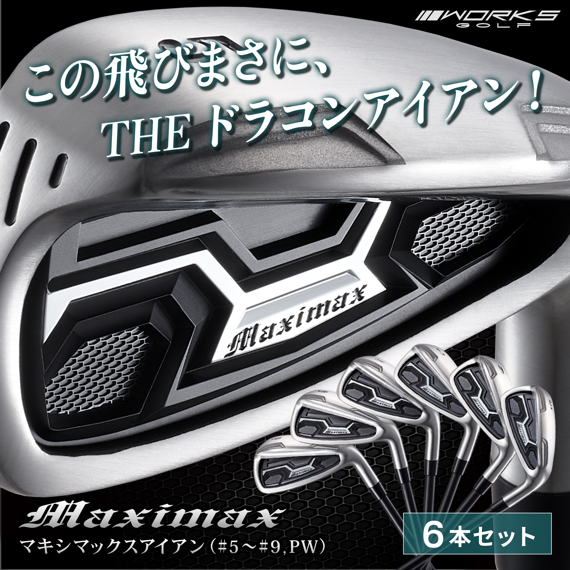 ワークスゴルフ ゴルフ クラブ アイアンセット 6本 5I 6I 7I 8I 9I PW