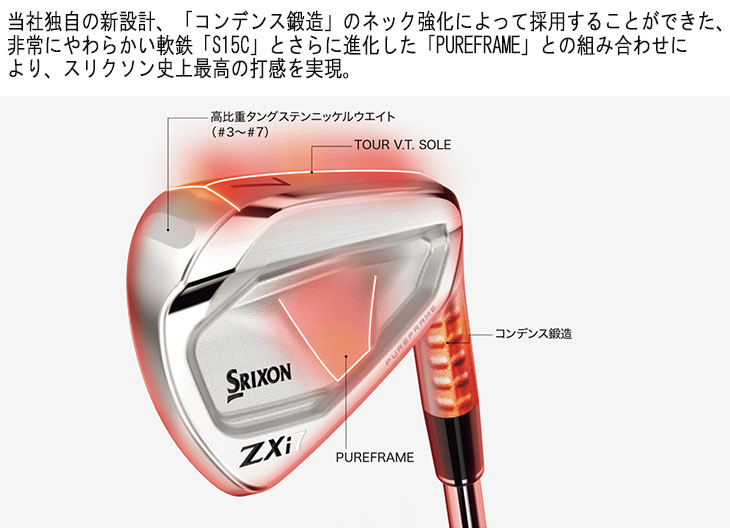 SRIXON スリクソン ZXi7 アイアン #5-Pw(6本セット) N.S.PRO MODUS3