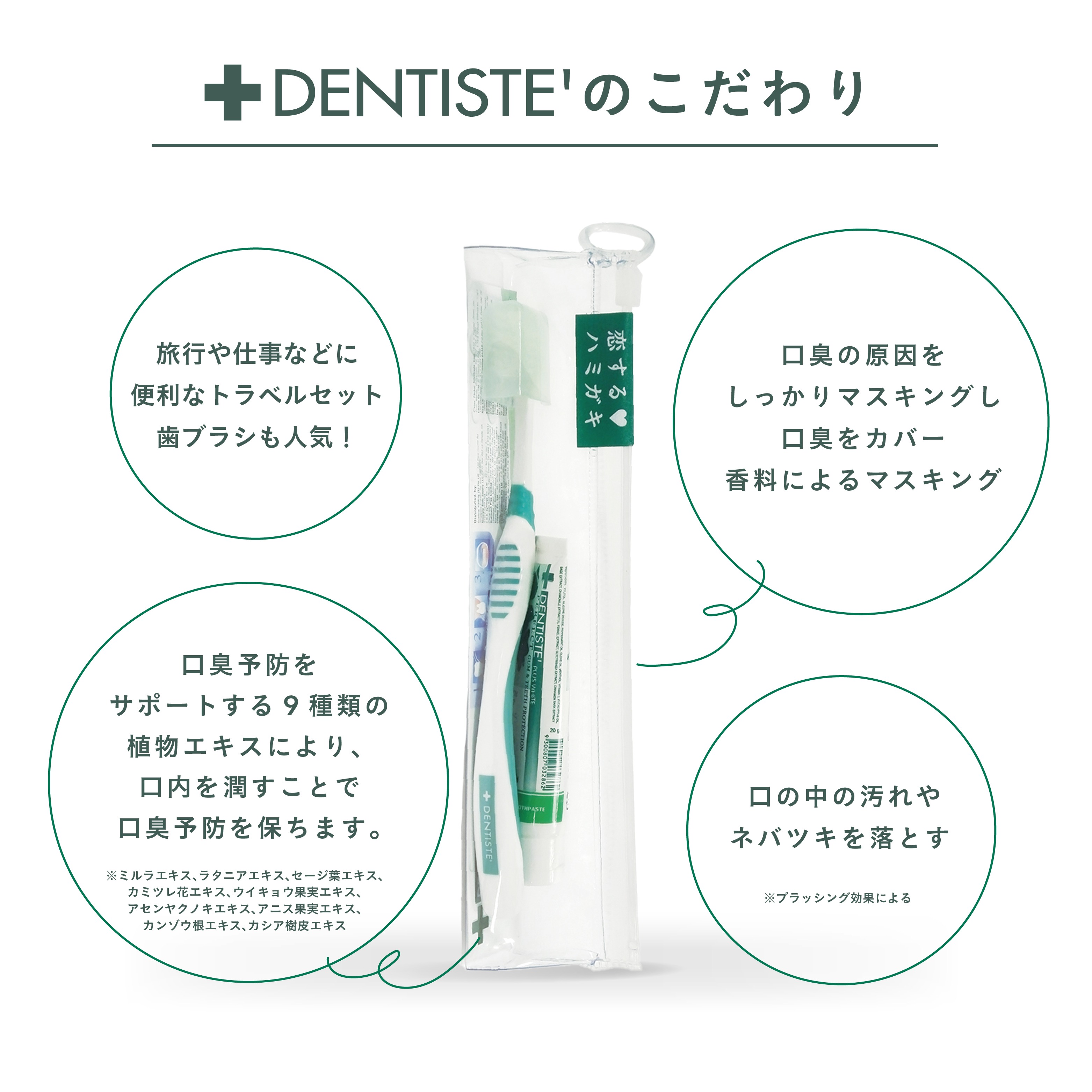 DENTISTE'（デンティス） 【公式】デンティス トラベルセット 持ち歩き
